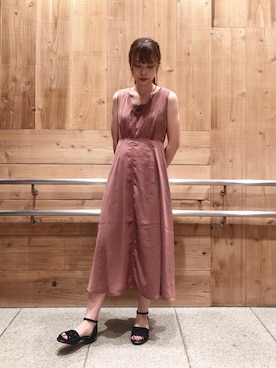 マジェスティックレゴン横浜ジョイナス店スタッフさん（レディース・157cm）の夏コーディネート