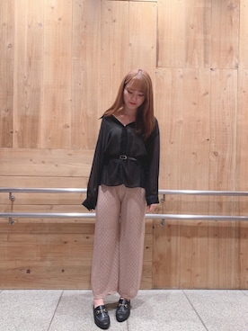 マジェスティックレゴン横浜ジョイナス店スタッフさん(レディース・160cm)の夏コーディネート