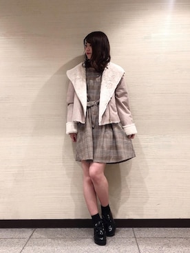 マジェスティックレゴン横浜ジョイナス店スタッフさん（レディース・160cm）の秋コーディネート