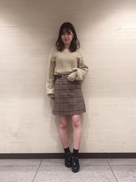 マジェスティックレゴン横浜ジョイナス店スタッフさん(レディース・160cm)の秋コーディネート