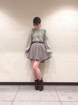 マジェスティックレゴン横浜ジョイナス店スタッフさん（レディース・160cm）の冬コーディネート