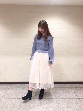 マジェスティックレゴン横浜ジョイナス店スタッフさん(レディース・157cm)の冬コーディネート