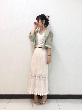 マジェスティックレゴン横浜ジョイナス店スタッフさん(レディース・160cm)の夏コーディネート