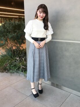 マジェスティックレゴン横浜ジョイナス店スタッフさん（レディース・153cm）の秋コーディネート