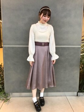 マジェスティックレゴン横浜ジョイナス店スタッフさん（レディース・153cm）の秋コーディネート