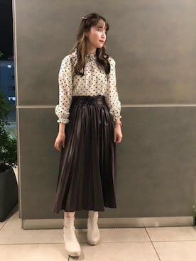マジェスティックレゴン横浜ジョイナス店スタッフさん(レディース・161cm)の秋コーディネート
