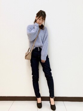 マジェスティックレゴン横浜ジョイナス店スタッフさん（レディース・160cm）の秋コーディネート