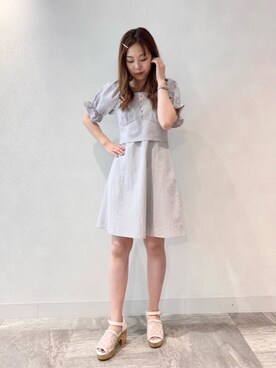 マジェスティックレゴン横浜ジョイナス店スタッフさん(レディース・157cm)の春コーディネート
