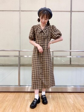 マジェスティックレゴン横浜ジョイナス店スタッフさん（レディース・157cm）の夏コーディネート