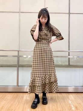 マジェスティックレゴン横浜ジョイナス店スタッフさん（レディース・157cm）の夏コーディネート