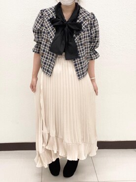 マジェスティックレゴン横浜ジョイナス店スタッフさん（レディース・153cm）の秋コーディネート
