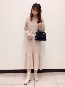 マジェスティックレゴン横浜ジョイナス店スタッフさん（レディース・157cm）の秋コーディネート