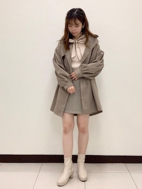 「ラテコーデ」｜マジェスティックレゴン横浜ジョイナス店スタッフさん（レディース・157cm）の秋コーディネート