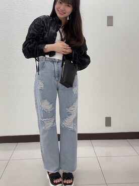 マジェスティックレゴン横浜ジョイナス店スタッフさん(レディース・159cm)の春コーディネート