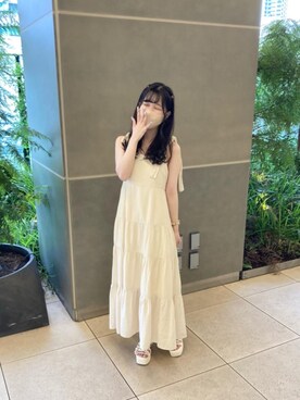 マジェスティックレゴン横浜ジョイナス店スタッフさん(レディース・153cm)の夏コーディネート