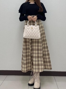 マジェスティックレゴン横浜ジョイナス店スタッフさん（レディース・160cm）の秋コーディネート