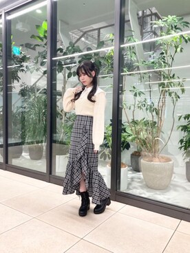 マジェスティックレゴン横浜ジョイナス店スタッフさん(レディース・153cm)の秋コーディネート