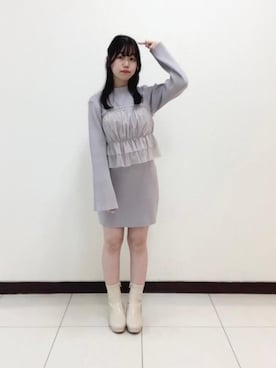 マジェスティックレゴン横浜ジョイナス店スタッフさん（レディース・153cm）の冬コーディネート
