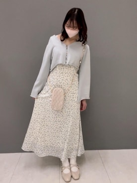 マジェスティックレゴン横浜ジョイナス店スタッフさん（レディース・154cm）の春コーディネート