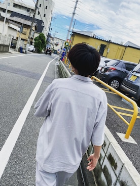 「LAKOLE（ラコレ）のアイテム（チノパンツ）」を使った、り『相互フォロー』さん（メンズ・175cm）の夏コーディネート