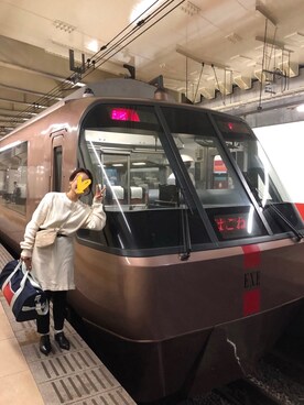 「アイテム（ブーティ）」を使った、まーむちゃんさん（レディース・155cm）の秋コーディネート