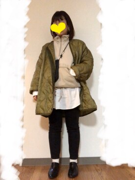 「EIZO（エイゾー）のアイテム」を使った、まーむちゃんさん（レディース・155cm）の冬コーディネート