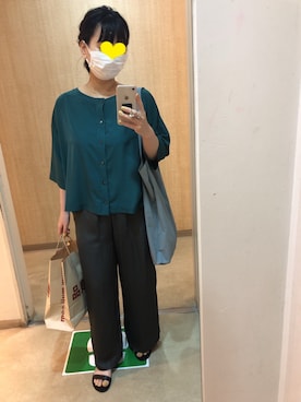 「FIL DE FER（フィルデフェール）のアイテム」を使った、まーむちゃんさん（レディース・155cm）の夏コーディネート