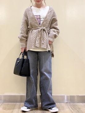 「SOMETHING（サムシング）のアイテム」を使った、chisan311さん（レディース・155cm）の秋コーディネート