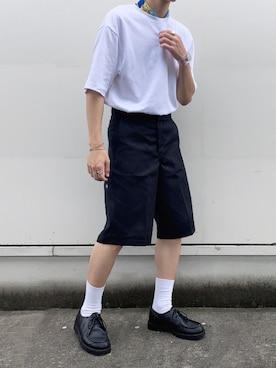 「アイテム（チノパンツ）」を使った、Ryoさん（メンズ・173cm）の夏コーディネート