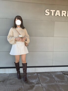「Chico（チコ）のアイテム（チュニック）」を使った、NOEさん（レディース・154cm）の冬コーディネート