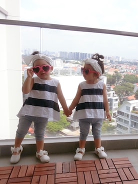 himawari⑅︎◡̈︎*sanさん（キッズ・90cm）の夏コーディネート