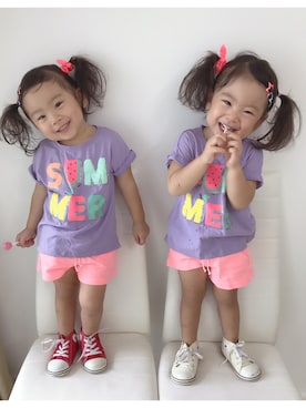 「cotton on（コットンオン）のアイテム」を使った、himawari⑅︎◡̈︎*sanさん（キッズ・90cm）の秋コーディネート