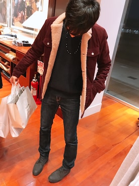 「DHOLIC（ディーホリック）のアイテム（ブーツ）」を使った、kabasawa naotoさん（メンズ・175cm）の秋コーディネート