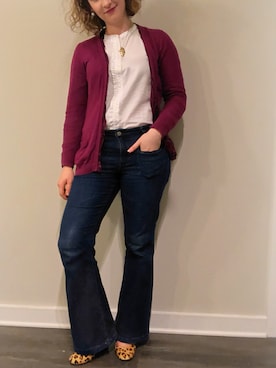 「business casual」｜「アイテム（パンツ）」を使った、Livさん（レディース・163cm）の冬コーディネート