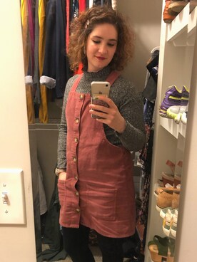 「PRIMARK（プライマーク）のアイテム（ワンピース/ドレス）」を使った、Livさん（レディース・163cm）の冬コーディネート