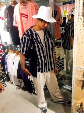 「OPENING CEREMONY（オープニングセレモニー）のアイテム」を使った、SHOTAさん（メンズ・175cm）の夏コーディネート