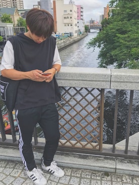 「OPENING CEREMONY（オープニングセレモニー）のアイテム」を使った、SHOTAさん（メンズ・175cm）の夏コーディネート