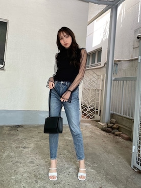 「SPIRALGIRL（スパイラルガール）のアイテム（トップス）」を使った、ayakaさん（レディース・161cm）の春コーディネート