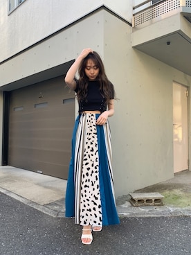 「SPIRALGIRL（スパイラルガール）のアイテム（トップス）」を使った、ayakaさん（レディース・161cm）の春コーディネート