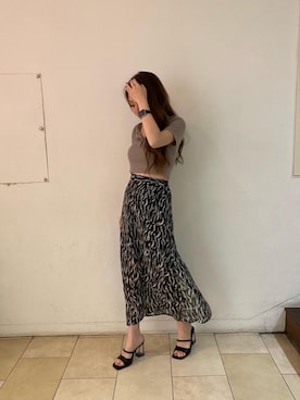 「SPIRALGIRL（スパイラルガール）のアイテム（トップス）」を使った、ayakaさん（レディース・161cm）の夏コーディネート