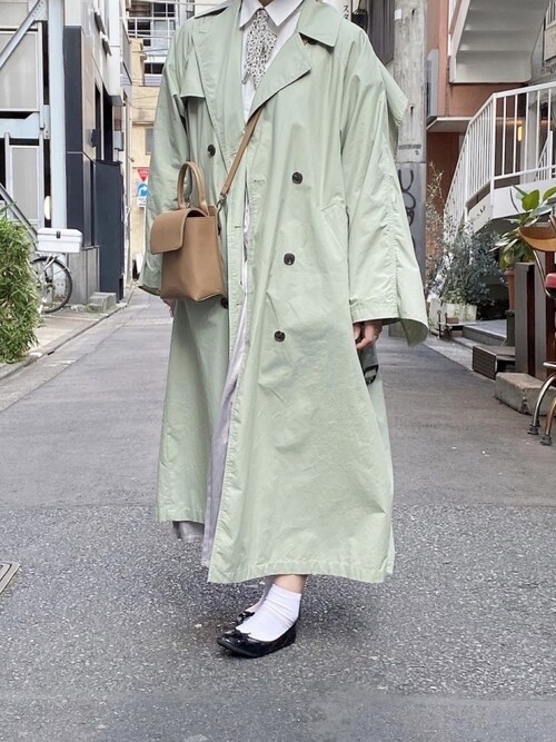 うい Claneのトレンチコートを使ったコーディネート Wear
