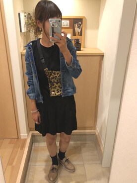 「united arrows」｜「アイテム（デニムジャケット）」を使った、𝙰 𝚈 𝚄 𝙼 𝙸さん（レディース・160cm）の秋コーディネート