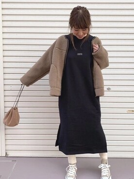 「2018マイベストコーデ」｜「アイテム（ワンピース/ドレス）」を使った、𝙰 𝚈 𝚄 𝙼 𝙸さん（レディース・160cm）の冬コーディネート