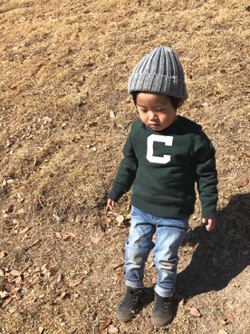 「coen」｜「アイテム（ニットキャップ/ビーニー）」を使った、𝙰 𝚈 𝚄 𝙼 𝙸さん（レディース・160cm）の冬コーディネート