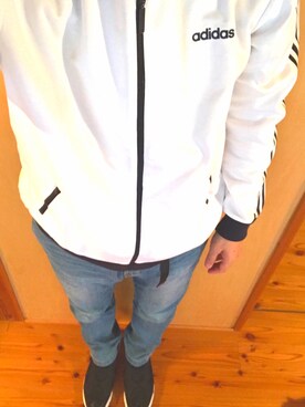 「wearhalloween2017」｜「アイテム（ジャージ）」を使った、もんどさん（メンズ・183cm）の秋コーディネート