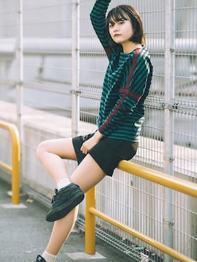 「BASISBROEK（バシスブルック）のアイテム」を使った、彩雪さん（レディース・168cm）の秋コーディネート