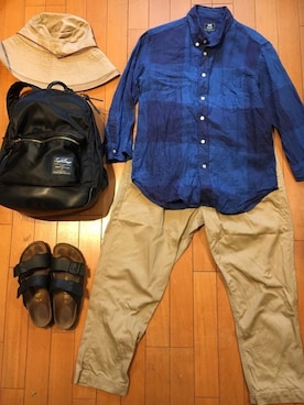 「フェリシモ（フェリシモ）のアイテム（帽子）」を使った、junjunさん（レディース・157cm）の夏コーディネート