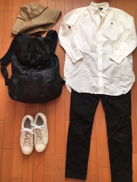 「フェリシモ（フェリシモ）のアイテム（帽子）」を使った、junjunさん（レディース・157cm）の秋コーディネート