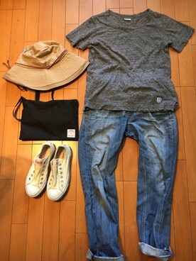 「アイテム（ピアス（両耳用））」を使った、junjunさん（レディース・157cm・40代）の夏コーディネート