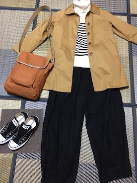 「アイラブCONVERSE」｜junjunさん（レディース・157cm）の冬コーディネート